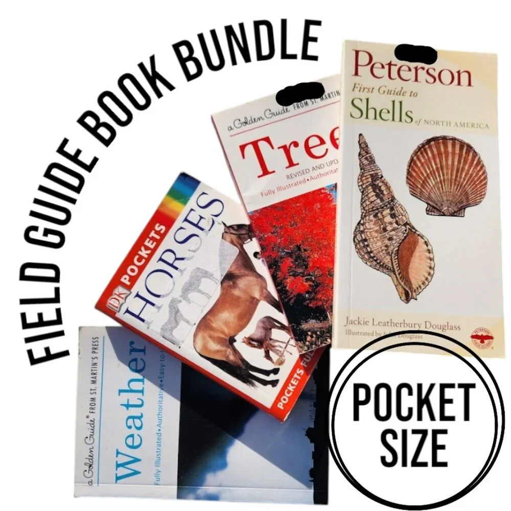 Peterson Field Guides Book Bundle Guide Books Reference Nature Trees Weather Hor